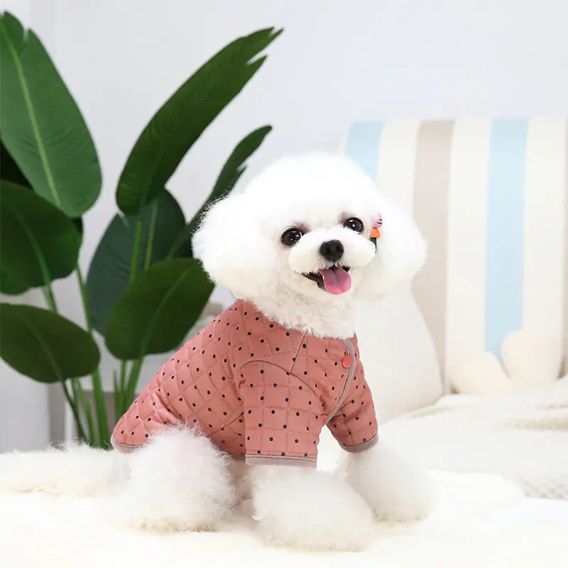 Pet Matcha Cotton Clothing for Two-legged Friends
